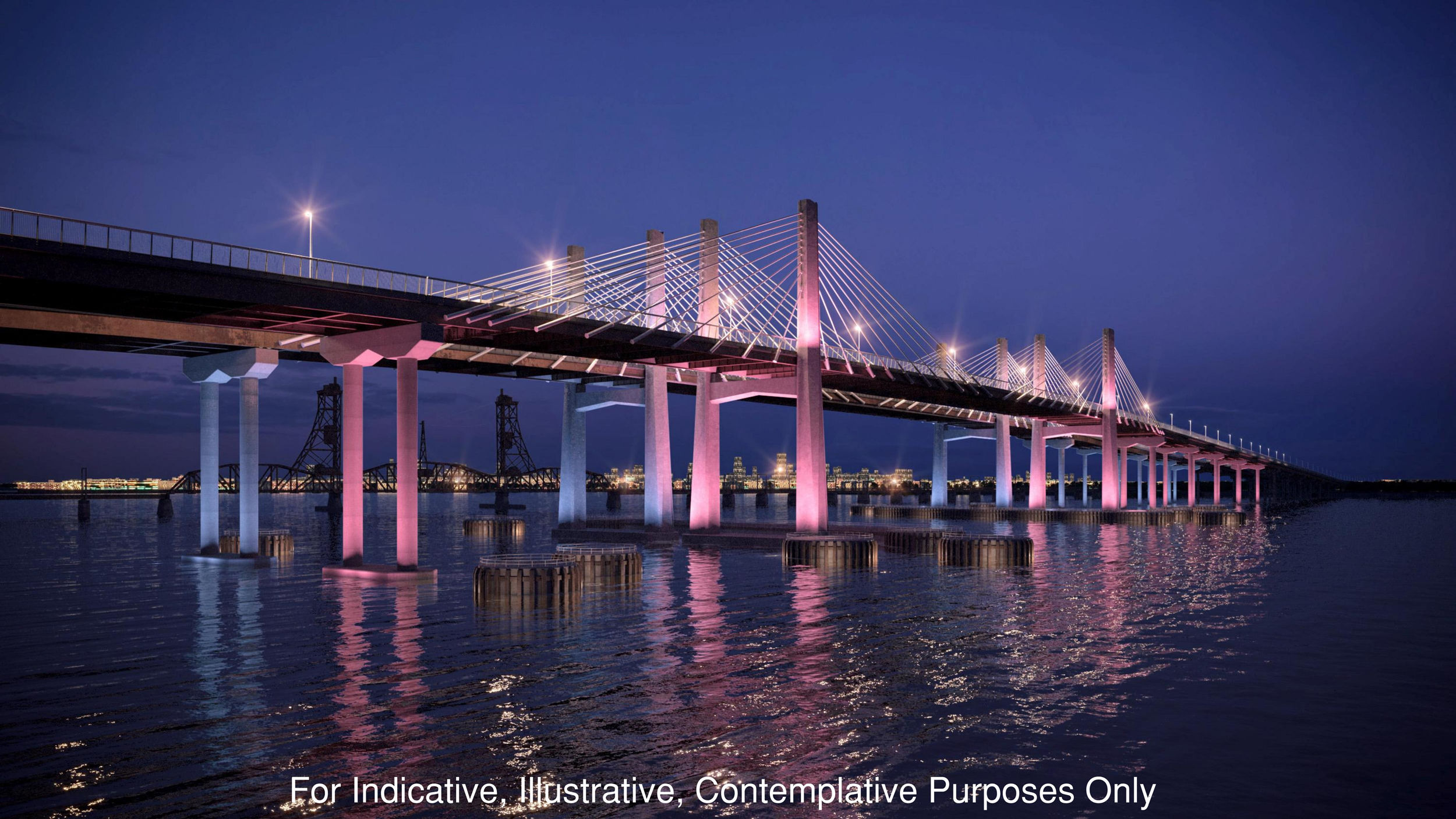 Newark Bay Bridge Rendering